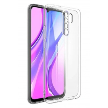 Mey İthalat®   Redmi 9 Kılıf Lüx Şeffaf Silikon - Şeffaf