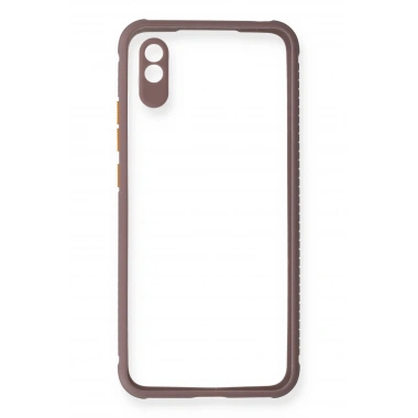 Mey İthalat®   Redmi 9A Kılıf Miami Şeffaf Silikon - Açık Mor
