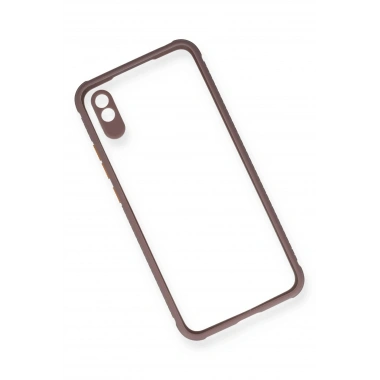 Mey İthalat®   Redmi 9A Kılıf Miami Şeffaf Silikon - Açık Mor