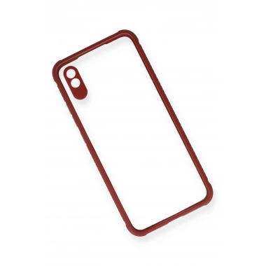 Mey İthalat®   Redmi 9A Kılıf Miami Şeffaf Silikon - Fuşya