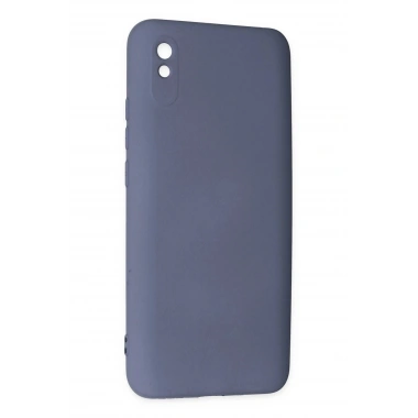 Mey İthalat®   Redmi 9A Kılıf Nano içi Kadife Silikon - Gri