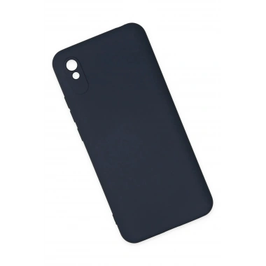 Mey İthalat®   Redmi 9A Kılıf Nano içi Kadife Silikon - Lacivert