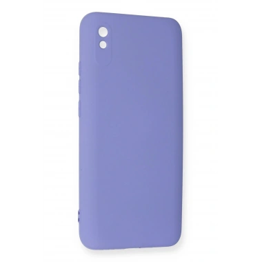 Mey İthalat®   Redmi 9A Kılıf Nano içi Kadife Silikon - Lila