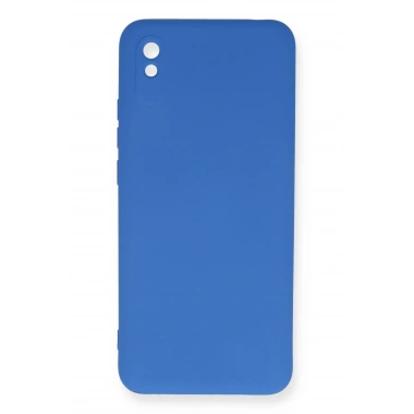 Mey İthalat®   Redmi 9A Kılıf Nano içi Kadife Silikon - Mavi