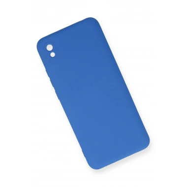 Mey İthalat®   Redmi 9A Kılıf Nano içi Kadife Silikon - Mavi