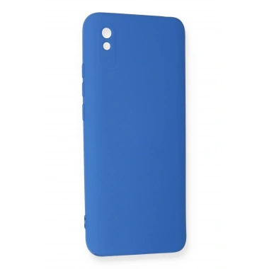 Mey İthalat®   Redmi 9A Kılıf Nano içi Kadife Silikon - Mavi