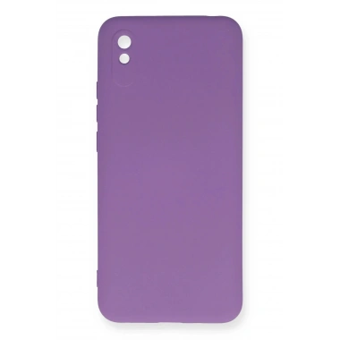 Mey İthalat®   Redmi 9A Kılıf Nano içi Kadife Silikon - Mor
