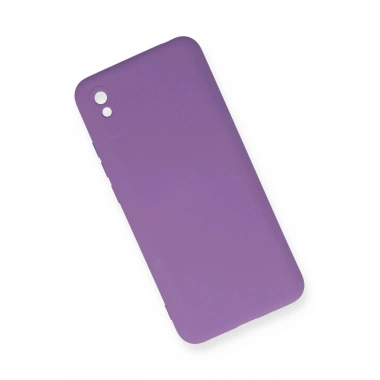 Mey İthalat®   Redmi 9A Kılıf Nano içi Kadife Silikon - Mor