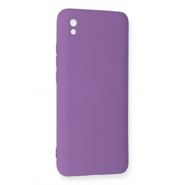 Mey İthalat®   Redmi 9A Kılıf Nano içi Kadife Silikon - Mor