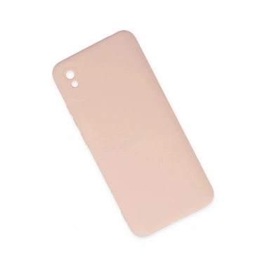 Mey İthalat®   Redmi 9A Kılıf Nano içi Kadife Silikon - Pudra