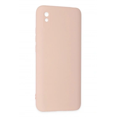 Mey İthalat®   Redmi 9A Kılıf Nano içi Kadife Silikon - Pudra
