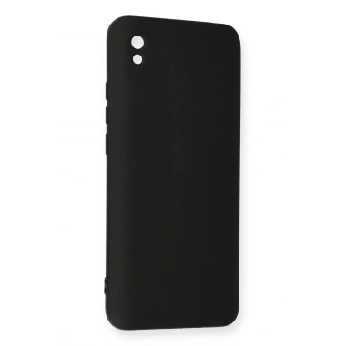 Mey İthalat®   Redmi 9A Kılıf Nano içi Kadife Silikon - Siyah