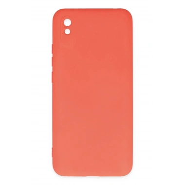 Mey İthalat®   Redmi 9A Kılıf Nano içi Kadife Silikon - Turuncu