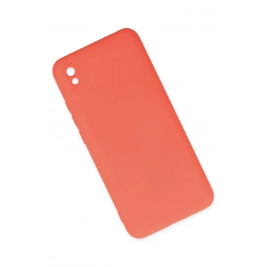 Mey İthalat®   Redmi 9A Kılıf Nano içi Kadife Silikon - Turuncu