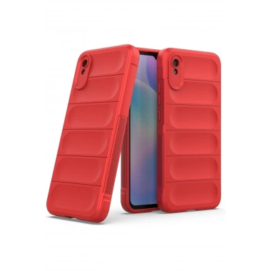 Mey İthalat®   Redmi 9A Kılıf Optimum Silikon - Kırmızı