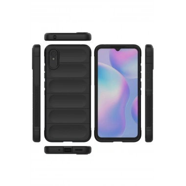 Mey İthalat®   Redmi 9A Kılıf Optimum Silikon - Siyah