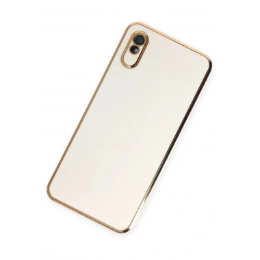 Mey İthalat®   Redmi 9A Kılıf Volet Silikon - Beyaz