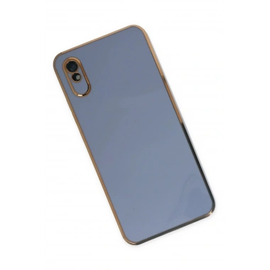 Mey İthalat®   Redmi 9A Kılıf Volet Silikon - Mavi