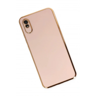 Mey İthalat®   Redmi 9A Kılıf Volet Silikon - Pembe