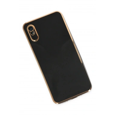 Mey İthalat®   Redmi 9A Kılıf Volet Silikon - Siyah