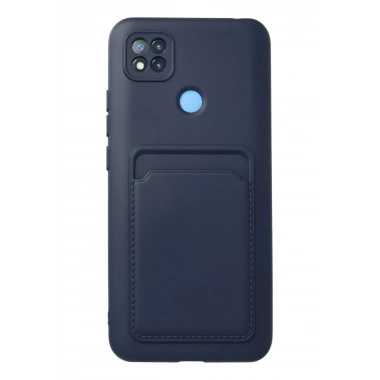 Mey İthalat®   Redmi 9C Kılıf Kelvin Kartvizitli Silikon - Lacivert