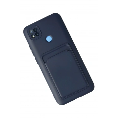 Mey İthalat®   Redmi 9C Kılıf Kelvin Kartvizitli Silikon - Lacivert