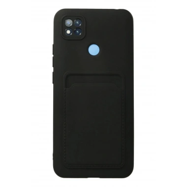 Mey İthalat®   Redmi 9C Kılıf Kelvin Kartvizitli Silikon - Siyah