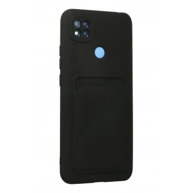 Mey İthalat®   Redmi 9C Kılıf Kelvin Kartvizitli Silikon - Siyah