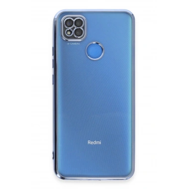 Mey İthalat®   Redmi 9C Kılıf  Lensli Silikon - Açık Mavi