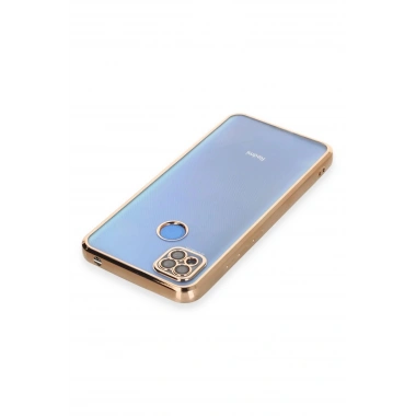 Mey İthalat®   Redmi 9C Kılıf  Lensli Silikon - Gold