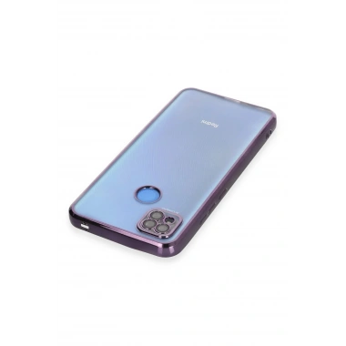 Mey İthalat®   Redmi 9C Kılıf  Lensli Silikon - Mor