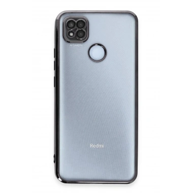 Mey İthalat®   Redmi 9C Kılıf  Lensli Silikon - Siyah