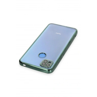 Mey İthalat®   Redmi 9C Kılıf  Lensli Silikon - Yeşil