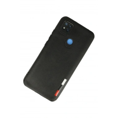 Mey İthalat® Redmi 9C Kılıf Loop Deri Silikon - Siyah