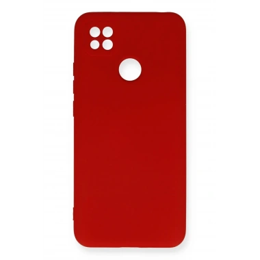 Mey İthalat®   Redmi 9C Kılıf Nano içi Kadife Silikon - Kırmızı