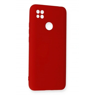 Mey İthalat®   Redmi 9C Kılıf Nano içi Kadife Silikon - Kırmızı