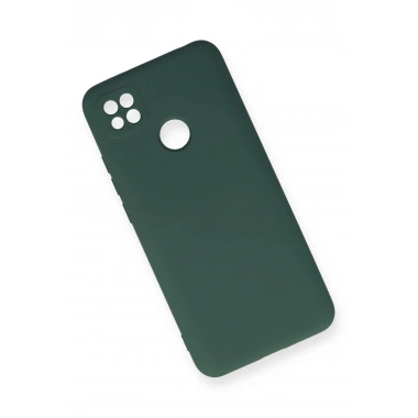 Mey İthalat®   Redmi 9C Kılıf Nano içi Kadife Silikon - Koyu Yeşil