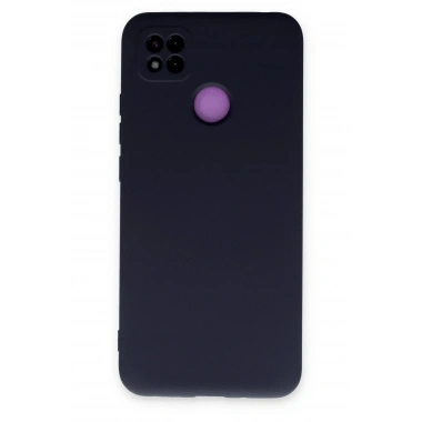 Mey İthalat®   Redmi 9C Kılıf Nano içi Kadife Silikon - Lacivert
