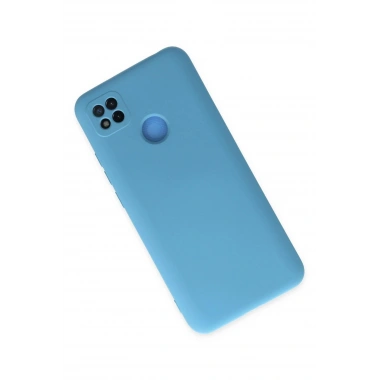 Mey İthalat®   Redmi 9C Kılıf Nano içi Kadife Silikon - Mavi
