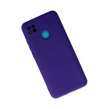 Mey İthalat®   Redmi 9C Kılıf Nano içi Kadife Silikon - Mor