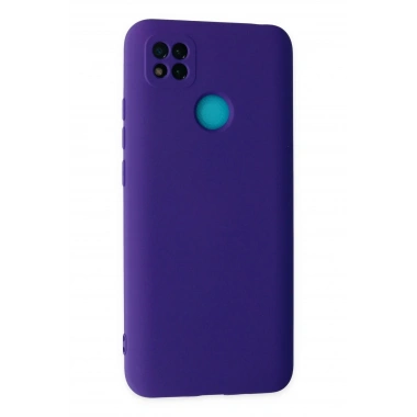 Mey İthalat®   Redmi 9C Kılıf Nano içi Kadife Silikon - Mor