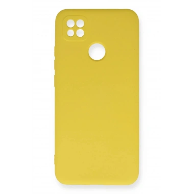 Mey İthalat®   Redmi 9C Kılıf Nano içi Kadife Silikon - Sarı
