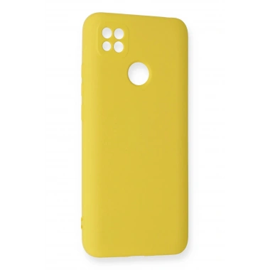 Mey İthalat®   Redmi 9C Kılıf Nano içi Kadife Silikon - Sarı