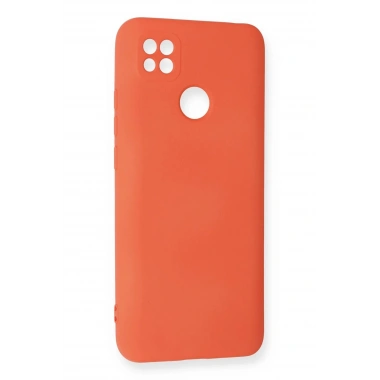 Mey İthalat®   Redmi 9C Kılıf Nano içi Kadife Silikon - Turuncu