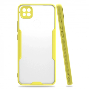 Mey İthalat®   Redmi 9C Kılıf Platin Silikon - Sarı