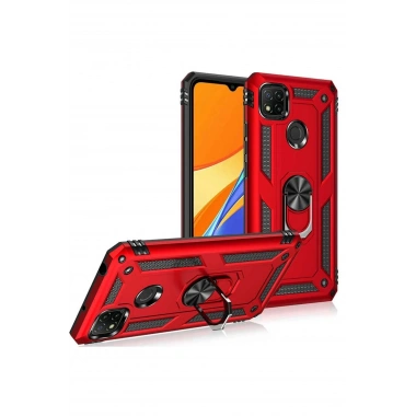 Mey İthalat® Redmi 9C Kılıf Sofya Yüzüklü Silikon Kapak - Rose