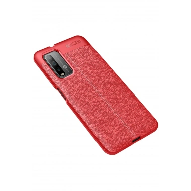 Mey İthalat®   Redmi 9T Kılıf Auto Focus Kapak - Kırmızı