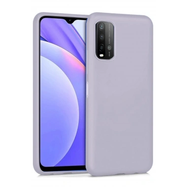 Mey İthalat®   Redmi 9T Kılıf Nano içi Kadife Silikon - Lila