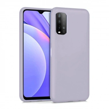 Mey İthalat®   Redmi 9T Kılıf Nano içi Kadife Silikon - Lila