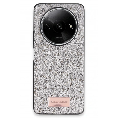 Mey İthalat®   Redmi A3 4G Bright Simli Kapak - Gümüş